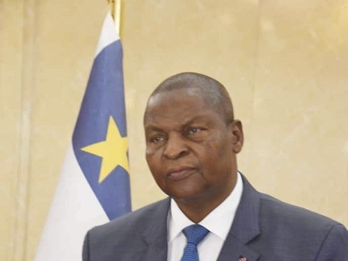 Le Chef de l'État centrafricain Faustin Archange Touadera