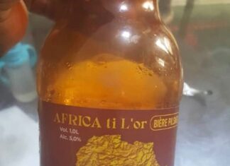 La bière de Wagner baptisé Africa ti l'or