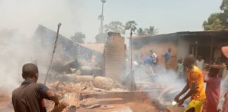 L'incendie du dépôt clandestin de carburant à Bambari, le 16 février 2023