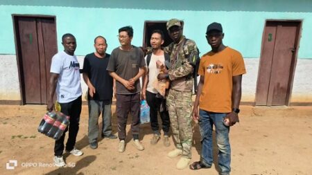 Les trois chinois enlevés à Ndiba molé dans la région de Abba sont libérés dans la matinée du dimanche 2 avril 2023 à Gallo en bonne santé