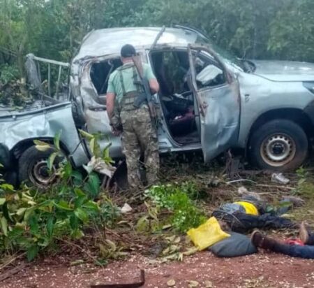 Le véhicule de marque Toyota, modèle Land cruiser, appartenant au prêtre de Niem a heurté un engin explosif entre Yéléwa et Ndonguedouane