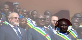 ngamana au côté de sarandji et chef de Wagner ngamana-au-cote-de-sarandji-et-chef-de-Wagner Poutine veut changer les chefs de Wagner en Centrafrique, Touadera conteste et exprime sa colère