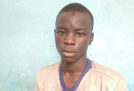 Le jeune Mouctar, interpellé par la Minusca et incarcéré à la prison du camp de Roux à Bangui