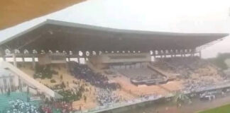 Le dernier meeting du MCU au stade 20 000 places à Bangui avec le Président Touadera