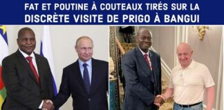 Faustin Archange Touadera et Vladimir Poutine à couteaux tirés suite à la discrète visite d’Evguéni Prigojine à Bangui