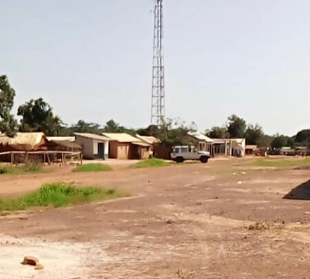 Quartier YAGBA à Obo, au sud - est de la République centrafricaine