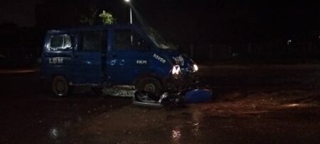 Un accident qui s'est produit devant l'hôpital communautaire à Bangui le 28 septembre 2023 à 19 heures. CopyrightCNC