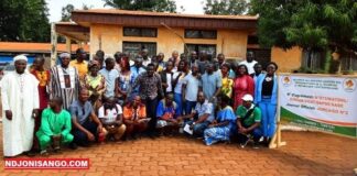 L'alliance des anciens leaders de l'organisation de la jeunesse centrafricaine. CopyrightEric Gaba