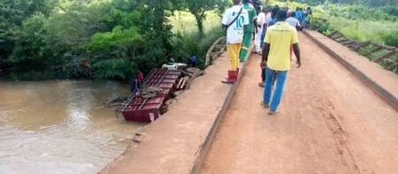 accident sur le pont de gamboula