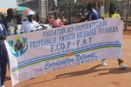 Les leaders et militants de l'association: Fondation des Coopératives du Professeur Faustin Archange Touadera ( F.CO.P-FAT)
