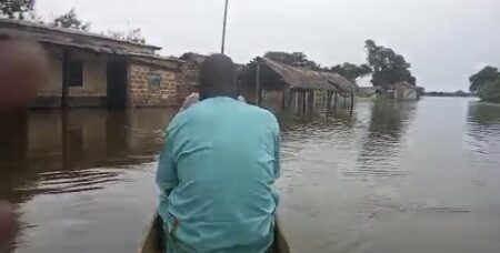 Inondation à Bema, dans la préfecture du Mbomou, au sud-est de la RCA