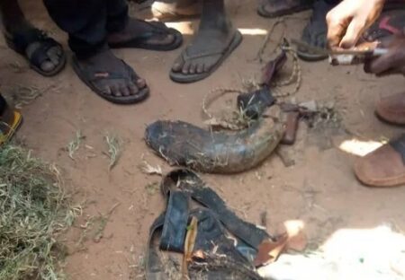 Le poisson retrouvé chez MAHAMAT ATHAIR WEST et brûlé à Paoua