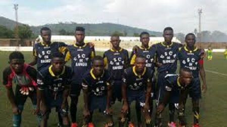 Les joueurs du TP USCA de Bangui