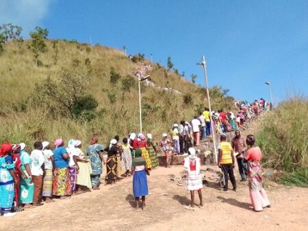 Un aperçu des pèlerins au Sancture marial de Ngoukomba, le 8 décembre 2023. Photo : RNL/Bélisaire Dorval Sahoul