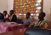 Conférence de presse de l'Observatoire pour la Gouvernance Démocratique Nguimalé à Bangui, le 30 janvier 2024