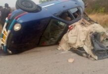 accident d'un taxi brousse dimanche près de Baboua, à une centaine de kilomètres de Bouar, dans la préfecture de la Nana-Mambéré
