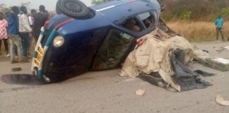 accident d'un taxi brousse dimanche près de Baboua, à une centaine de kilomètres de Bouar, dans la préfecture de la Nana-Mambéré
