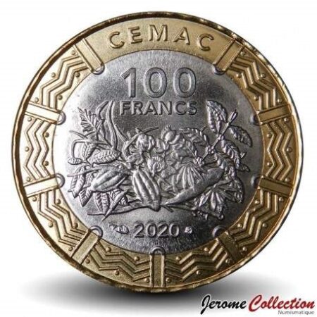 pièce de 100 francs CFA afrique centrale