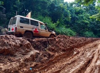 La Dégradation Alarmante de la Route Mbaïki-Boda en Saison des Pluies