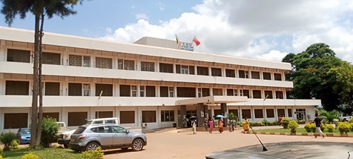 Le batiment de l'hôpital de l"Amitié de Bangui