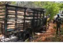 Camion du Député Adam Idriss incendié par des hommes armés non identifiés en République Centrafricaine.