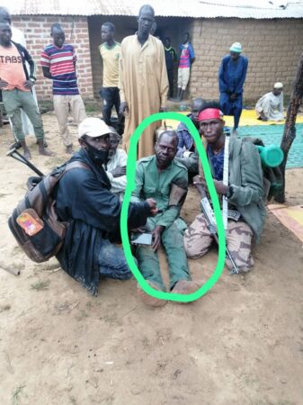 Sergent-chef des Forces Armées Centrafricaines capturé par des rebelles à Ngarba, près de Ndélé, le 8 octobre 2024.