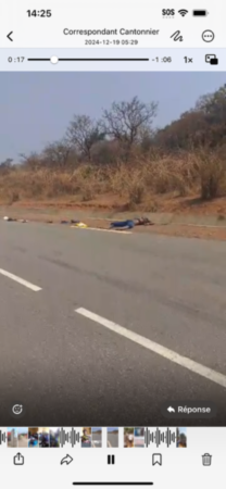 Nouveau drame sur l'axe Bouar-Béloko : des élèves fauchés par un chauffard qui prend la fuite