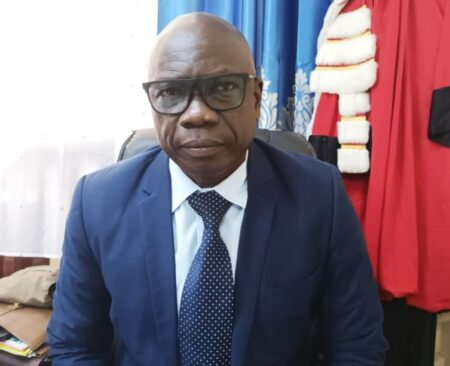 Jean Vidal Damas, procureur général près la Cour d’appel de Bangui. Photo : RNL/Christ-Roi Jordan Bandengbe, octobre 2025.