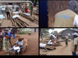 Distribution des kits humanitaires aux déplacés de Batangafo, dans la Préfecture de l'Ouham-Fafa, en Centrafrique
