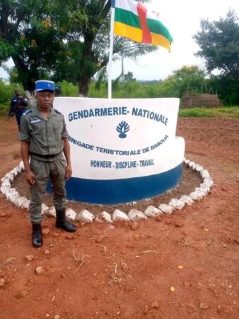 Le commandant de la brigade de la gendarmerie à Baboua, dans la Nana-Mambéré