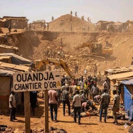 Sur le chantier minier de Sikikédé, dans la préfecture de la Vakaga, à l'extrême nord-est de la République centrafricaine