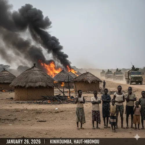 Image d'illustration des habitations incendiés à Kinikoumba et Bogou