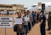 LIVREE A LA DEPORTATION : LE DEAL SECRET DE TOUADERA AVEC WASHINGTON VIOLE LA CONSTITUTION, IMMOLE LA SOUVERAINETE ET PIETINE LA DIGNITE HUMAINE, SELON THIERRY BENGUEWE DAMARAS LIVREE A LA DEPORTATION : LE DEAL SECRET DE TOUADERA AVEC WASHINGTON VIOLE LA CONSTITUTION, IMMOLE LA SOUVERAINETE ET PIETINE LA DIGNITE HUMAINE, SELON THIERRY BENGUEWE DAMARAS