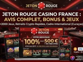Jeton Rouge Casino France avis complet, bonus et jeux